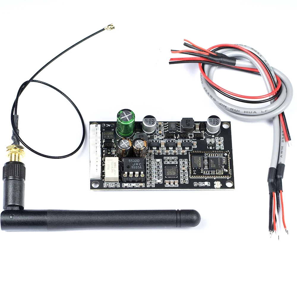 Bluetooth 5.1 Audio Sound Card Of QCC5125 QCC3034 QCC3040 DAC module analog input hard decoding board card aptx HD LDAC