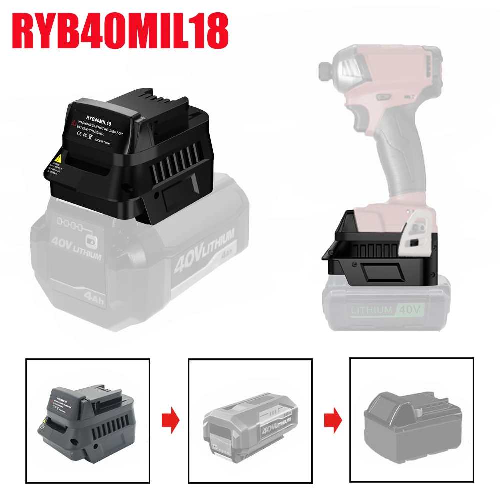 

BD40BD20 Adapter for Black&Decker 20V Tools for Black&Decker 40V Li-ion Batteries To for Black&Decker 20V Battery Power Tools