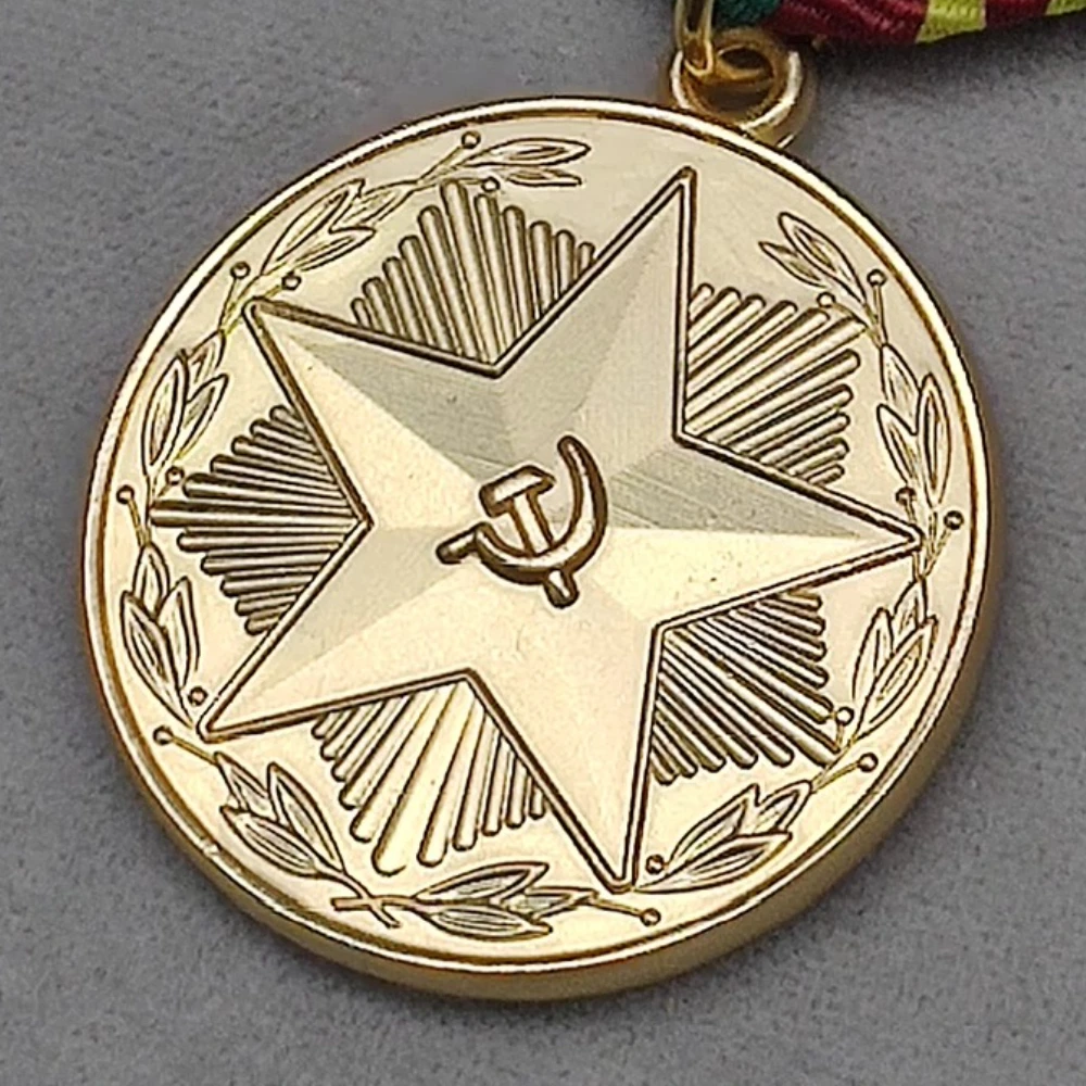 Complete Service of The Soviet Union Medal Impeccable Service Collection Gifts Ribbon Badges Decoration Crafts view 6