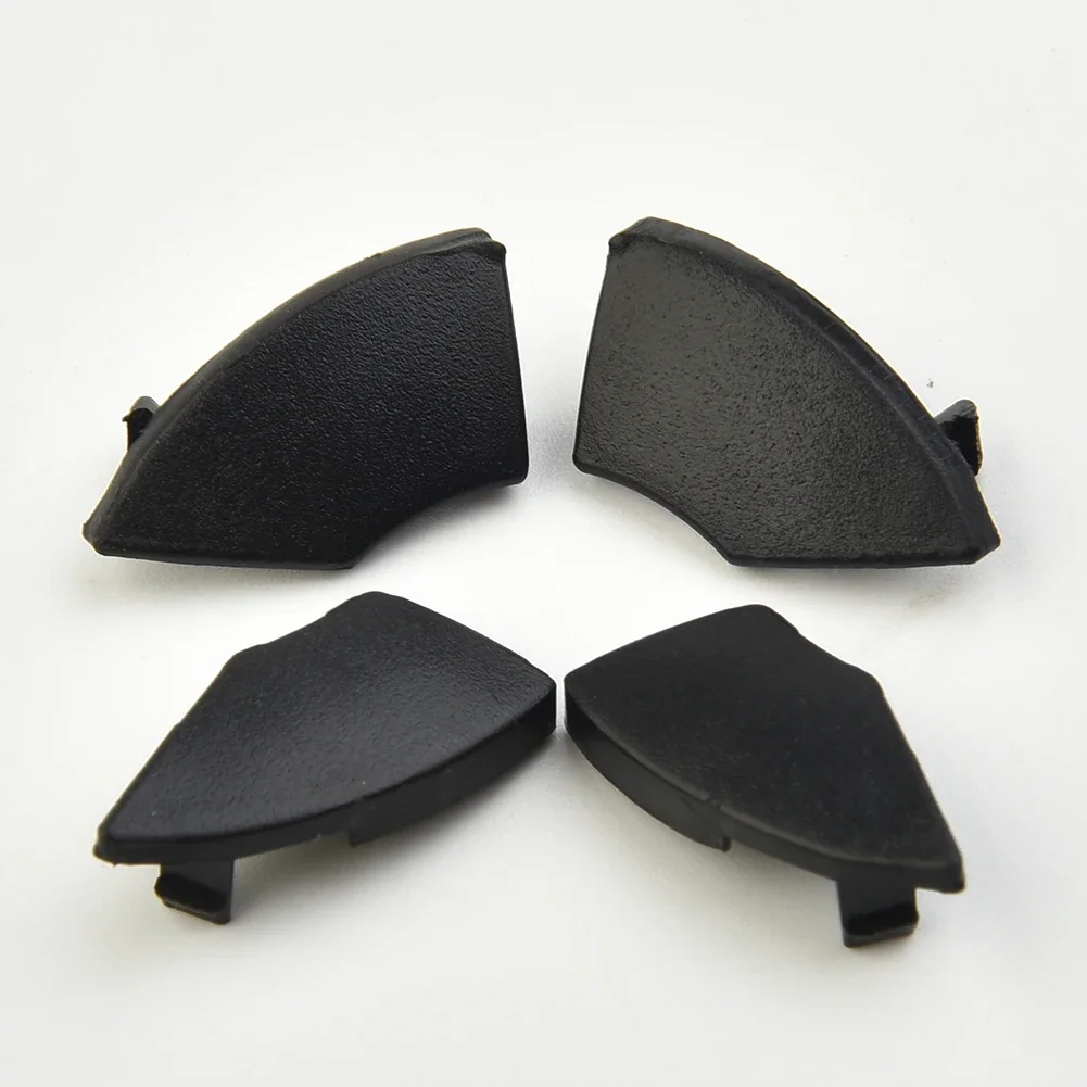 4Pcs/Set CD Button Replacement Parts Mold Cover For Radio Black Button Replacement Parts Car Interior Accessories