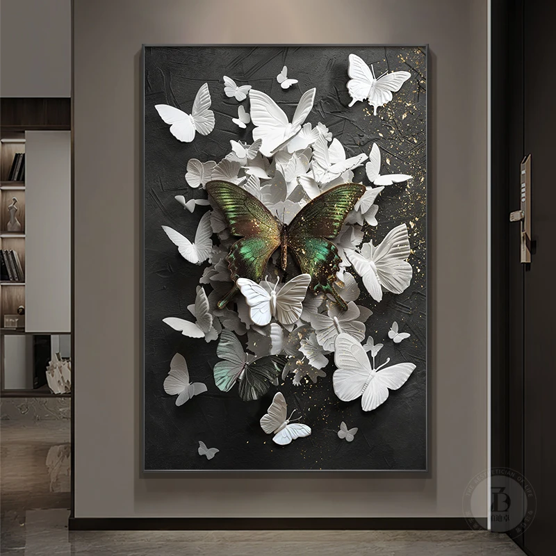 

Высокоуровневая входная декоративная роспись, рельефная картина с текстурой бабочки