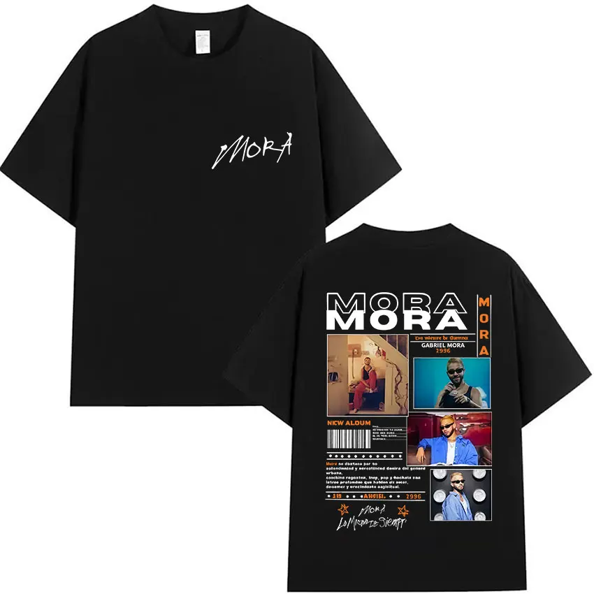 Rapper Mora Lo Mismo De La Otra Vez 2025 Tour Short Sleeve T Shirt Women Men Aesthetic Graphics Tshirt Cotton Tees Streetwear