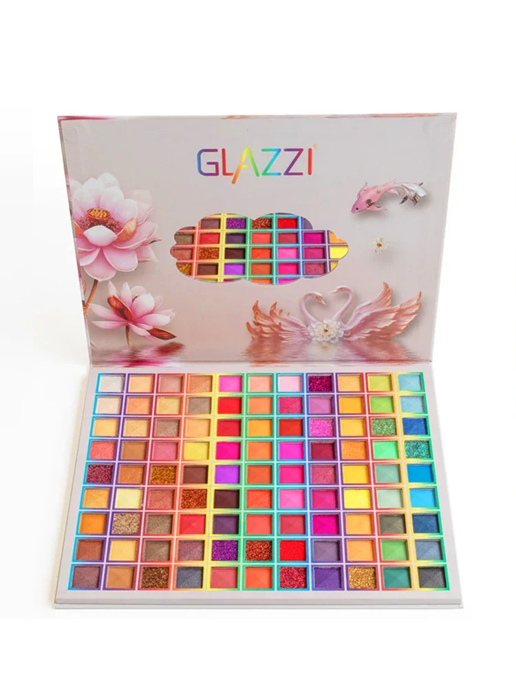 GLAZZI 99 Colors Eye Shadow Pearlescent Matte Gold Onion Powder Sequins Easy To Color Stage Makeup Artist Eye Shadow Pallete