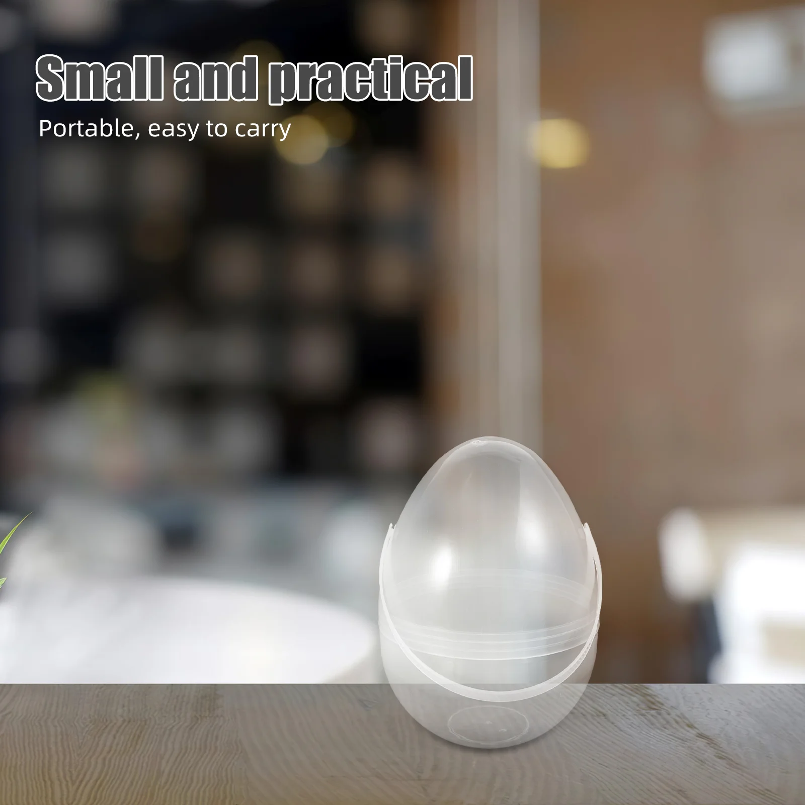 

Clear Plastic Easter Egg Container Portable Display Box with Hollow Sphere Design for Festive Decor and Organization
