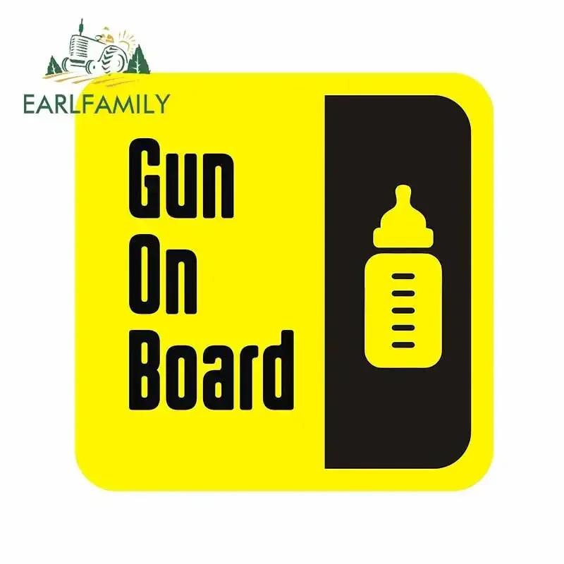 

EARLFAMILY 13см x 13см наклейки на автомобиль с надписью «Дитя в машине» для декора бампера, доски для серфинга, багажника, холодильника, водонепроницаемые