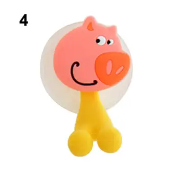 재미 있은 귀여운 동물의 실리콘 칫솔 홀더 욕실 벽 걸이 걸이 걸이 걸이 걸이 스탠드 