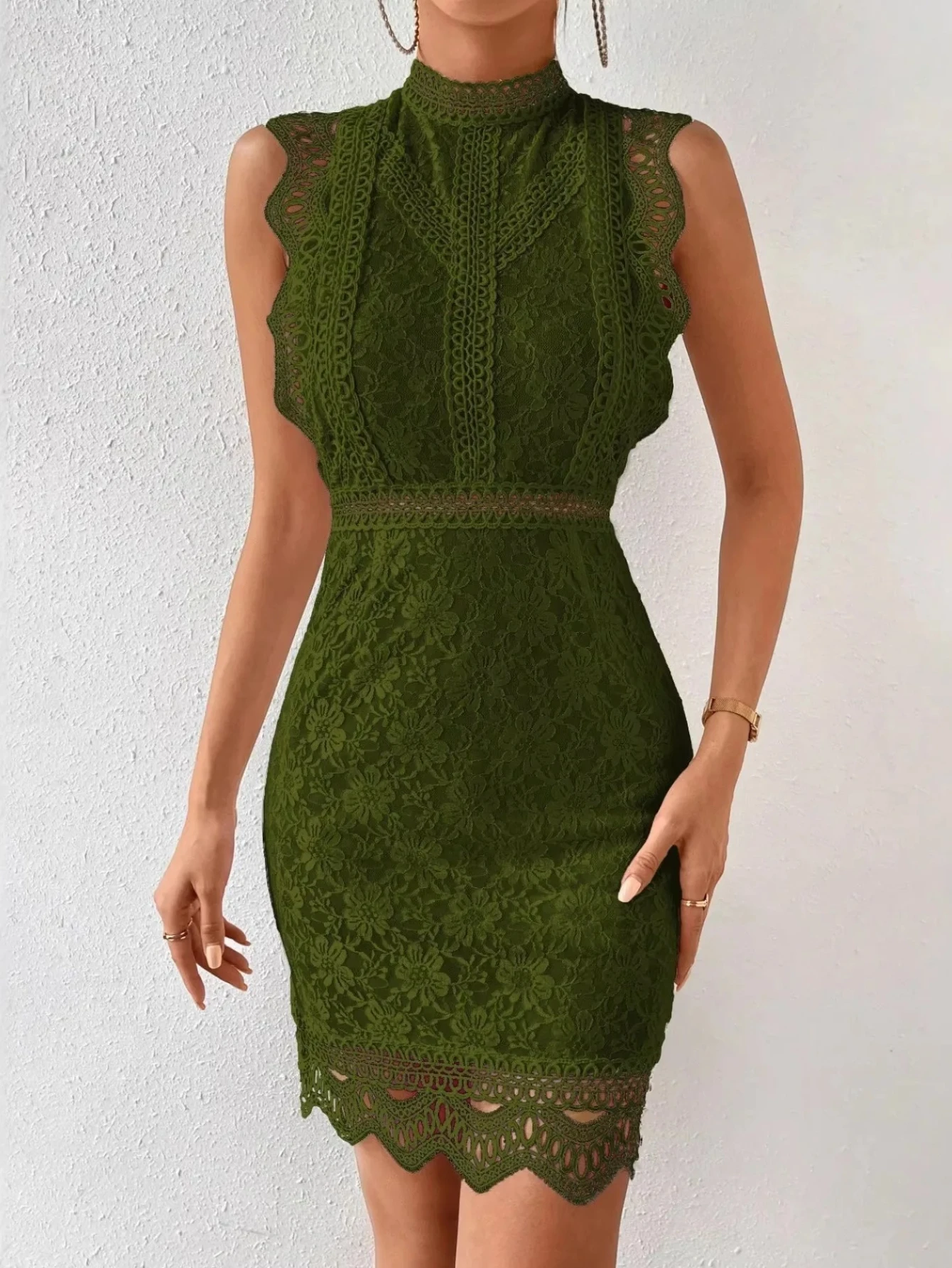 

Сексуальный женский топ с вырезами, однотонный, с геометрическим узором, кружевной, новинка