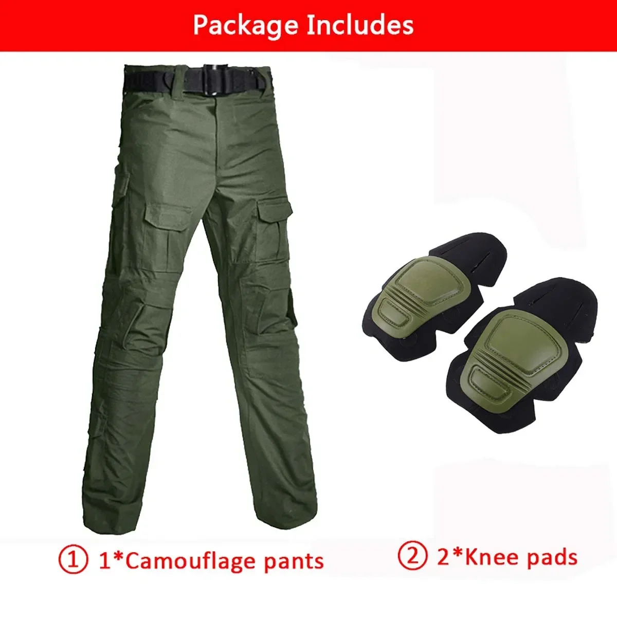 Paintball Tactische Pakken Werkkleding Uniform Multi Zakken Combat Camo Shirts Cargo Broek Met Capuchon Kniebeschermers Jachtkleding - afbeelding 1
