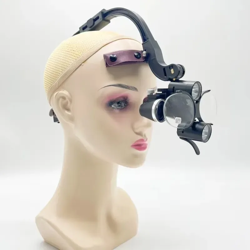 Hot Sale 420-520mm Working Distance 2.5X 3.5X 6X Loupes LED Headlight Portable Loupes for ENT