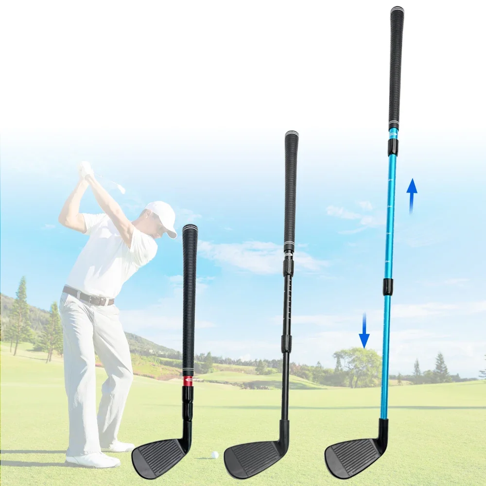 Hot selling golf clubs three sections adjustable clubs golf telescopic chipping clubs suitable for children and adults training