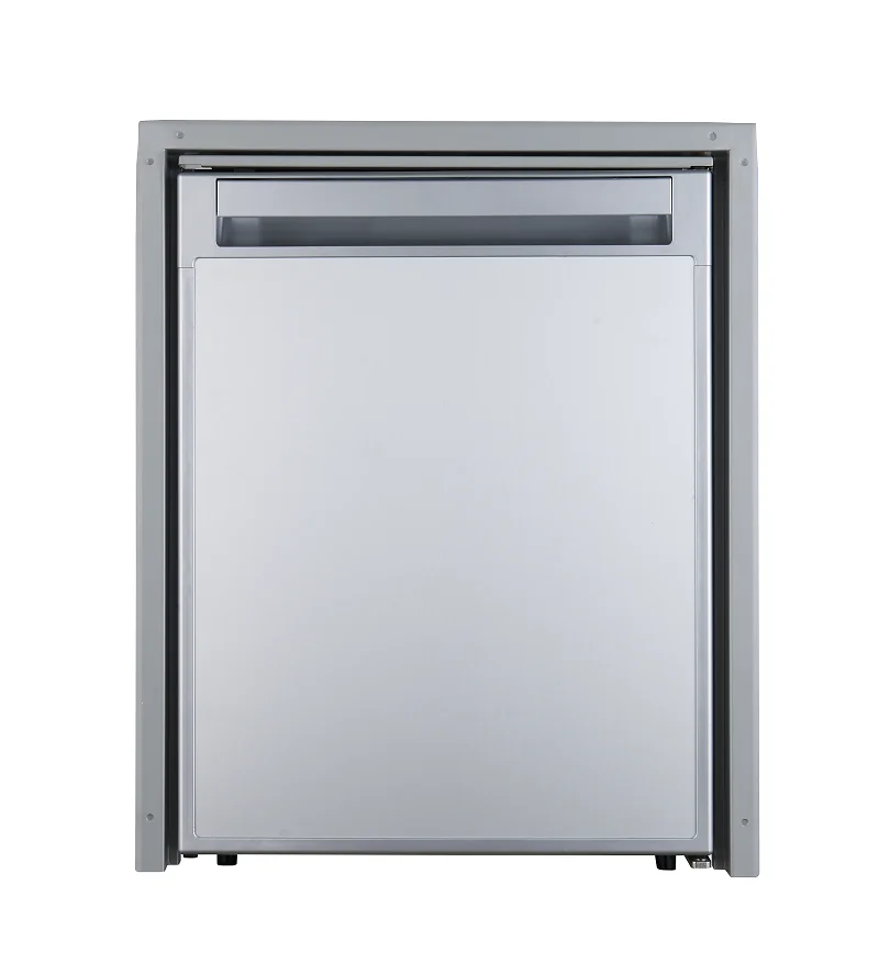 

80L RV Fridges 12v/24v Refrigerator Dual Zone Fast Cooling Freezer 10 Mini Aluminum Sliver Compressor Mini Delivery Car 40W QN80