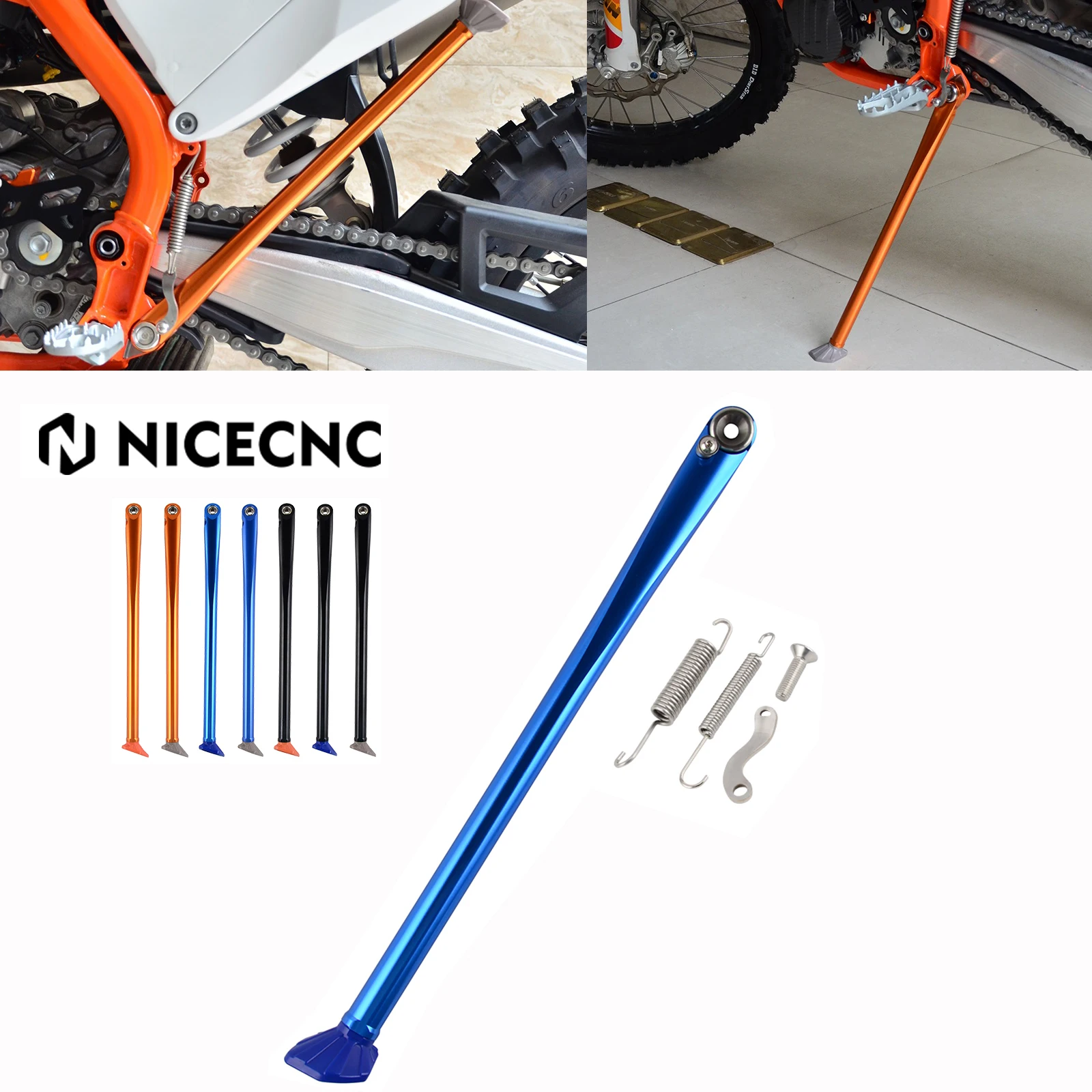 NiceCNC Kickstand Side Kick Stand For Husqvarna TE TX FE FX 150 250 300 350 450 501 TE150 TE250 TE300 FE350 FE450 FE501 For KTM