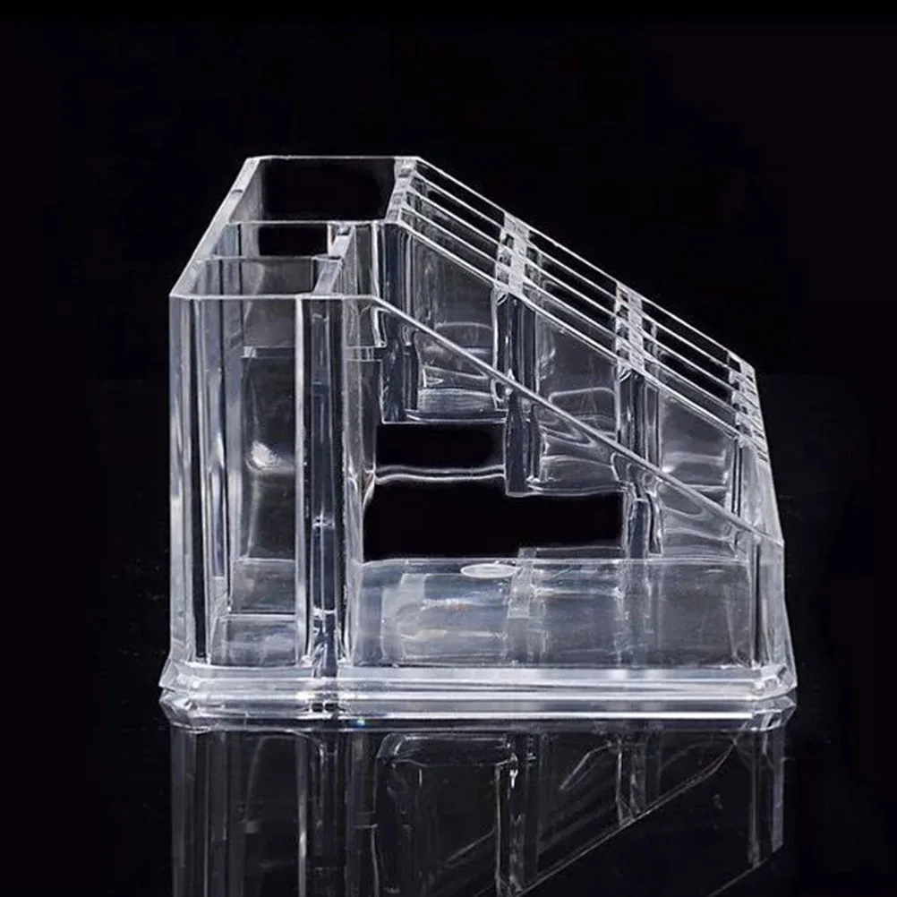 

Acrylic Organizer Storage Box Multi Grid Makeup Stand Rack Desktop Case For Lipstick Mascara Brush Jewellery
