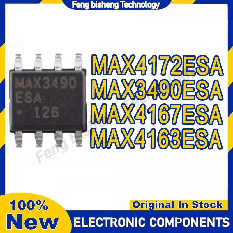 10PCS MAX3490ESA MAX4163ESA MAX4167ESA MAX4172ESA SOP-8 IC Chip 100% New Original in stock
