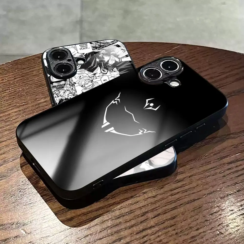 Sukuna cool anime japan man pattern Phone Case For iPhone17 Air 16 e 15 14 13 12 11 Plus Mini Pro Max Glass Magnetic Case