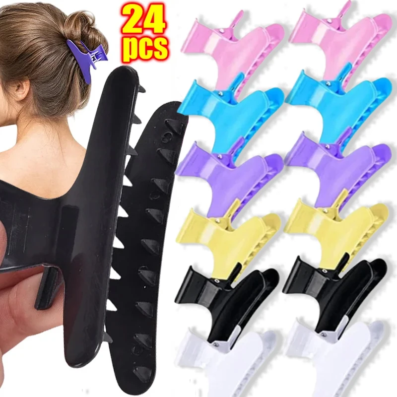 Salon Hairdressing Hair Claw Butterfly Hairpin Clips Clamps Professional Barber Headdress Section Hair Styling Tools Wholesale