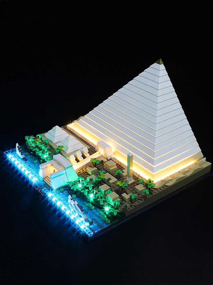 DIY LED Light Kit For Lego 21058 The Great Pyramid of Giza （Only LED Light,Without Blocks Model）