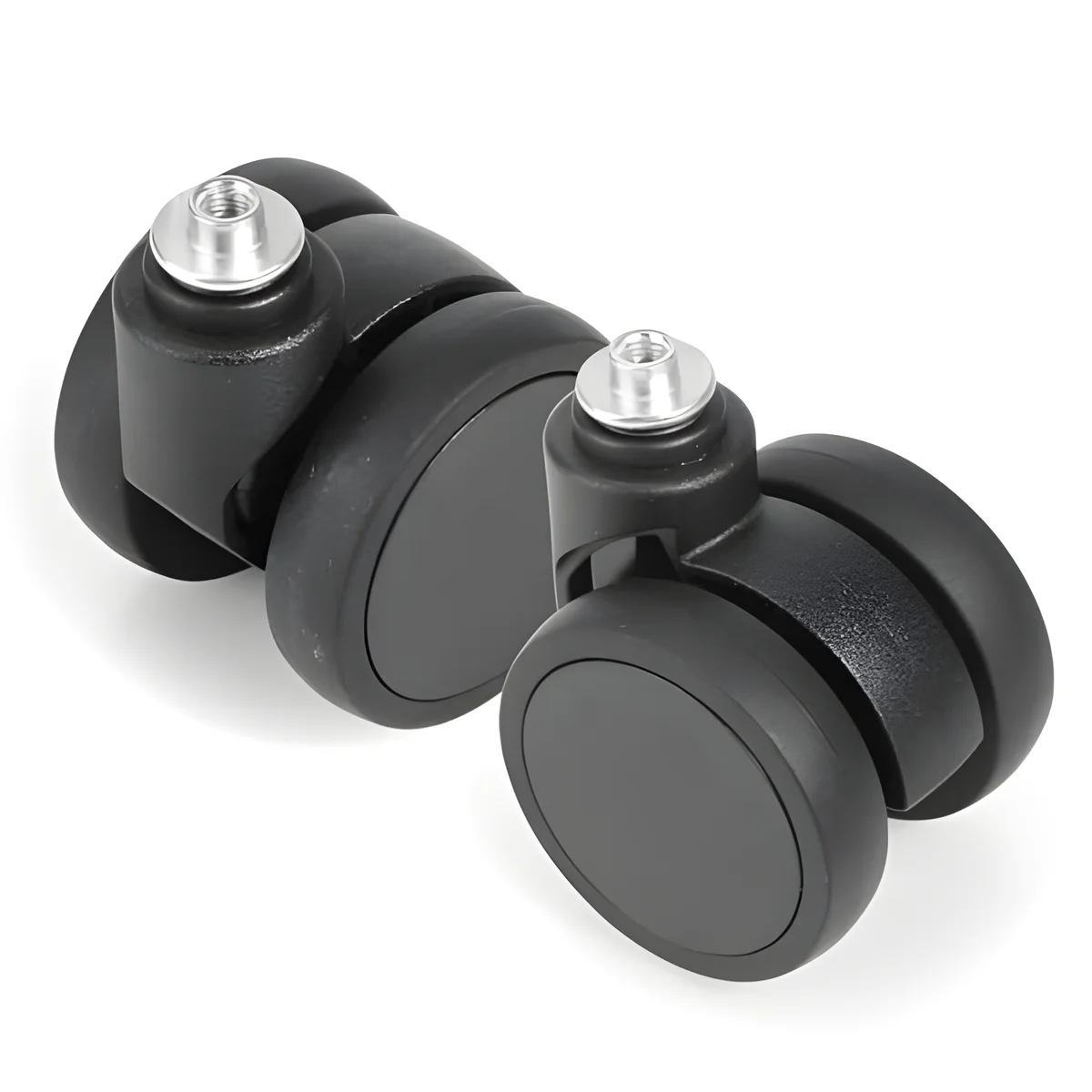 

1/2Pcs Black Trolley Caster Replacement Suitcase Luggage Wheel Double Row 360° Spinner Repairing Kit Heavy Duty Wheels STLN-52