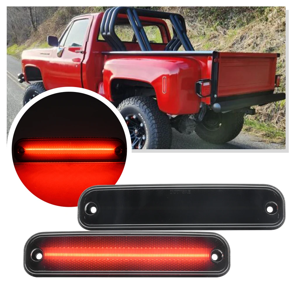 

2PCS rear side marker light Turn Signal Lights for Chevy GMC 1973-1980 C/K R/V C10/20/30 K10/20/30C15/25/35 C35 Trucks DRW