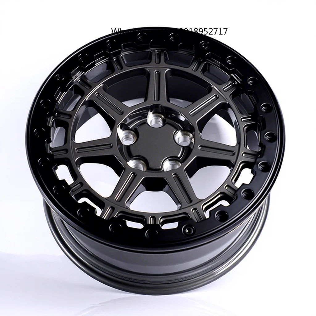 Custom Forged Chrome Finish Aluminum Alloy Deep Dish Offroad Wheels 16-26Inch New 100mm PCD 20mm ET Beadlock 4x4 Pickup JJ1588