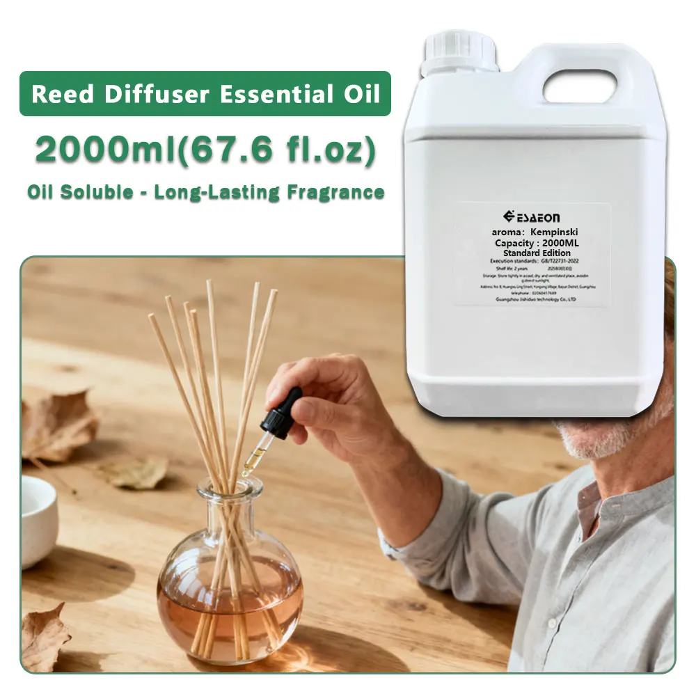 ESAEON Essential Oils - Vine Diffuser Replenishes Aromatic Oil, Aroma Reed Diffuser Oil, Kempinski/Hilton - 2000ML (67.6 fl.oz)