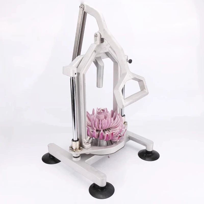 ماكينة تقطيع البصل اليدوية سهلة المزهرة ماكينة صنع زهر البصل أداة المطبخ الإبداعية