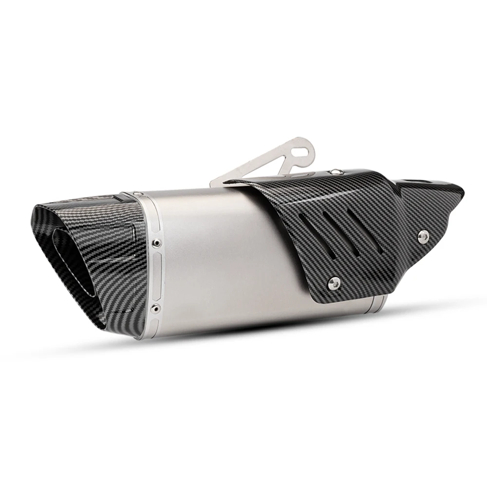 51MM Interface Universal Motorcycle Exhaust Muffler For DUKE 390 MT07 TMAX530 NSS350 X-ADV750 890ADV TRK552X CBR650F R1 Ninja400