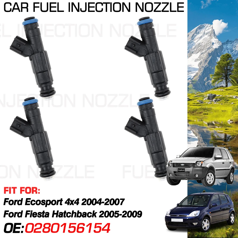 

for Ford Ecosport 4x4 2004-2007 Ford Fiesta Classic Hatchback 2005-2009 Car Fuel Injectors Nozzle Injection 0280156154 30711782