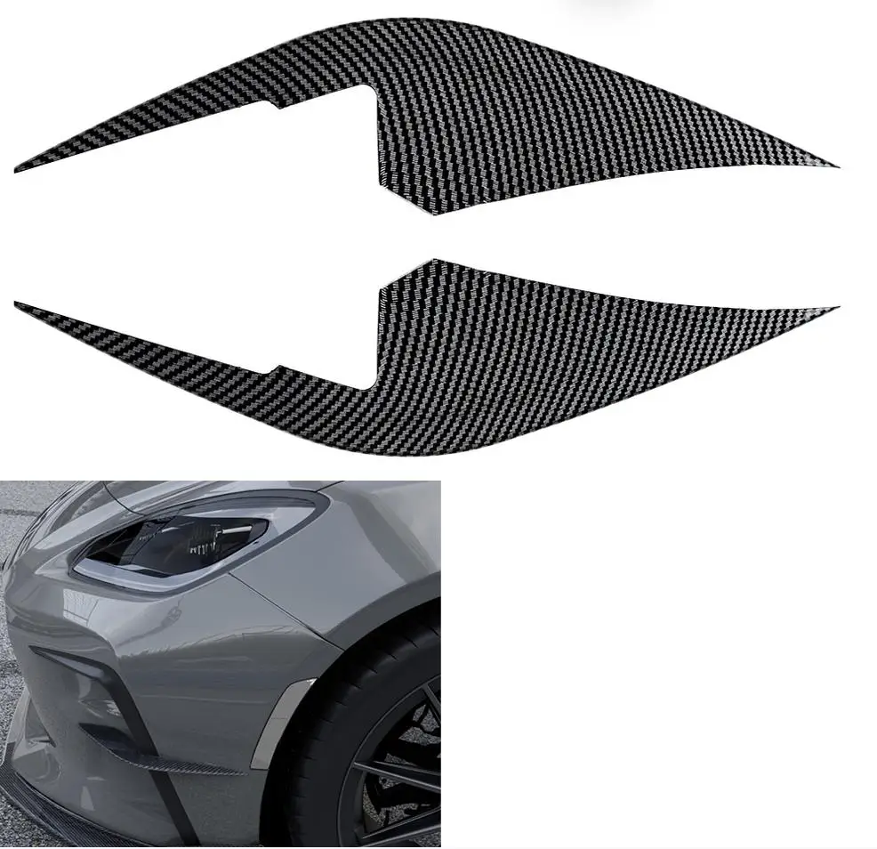 

Car Body Kit Front Wind Spoiler ABS Material Sticker Installation Lightweight Construction Carbon Fiber Exterior Styling