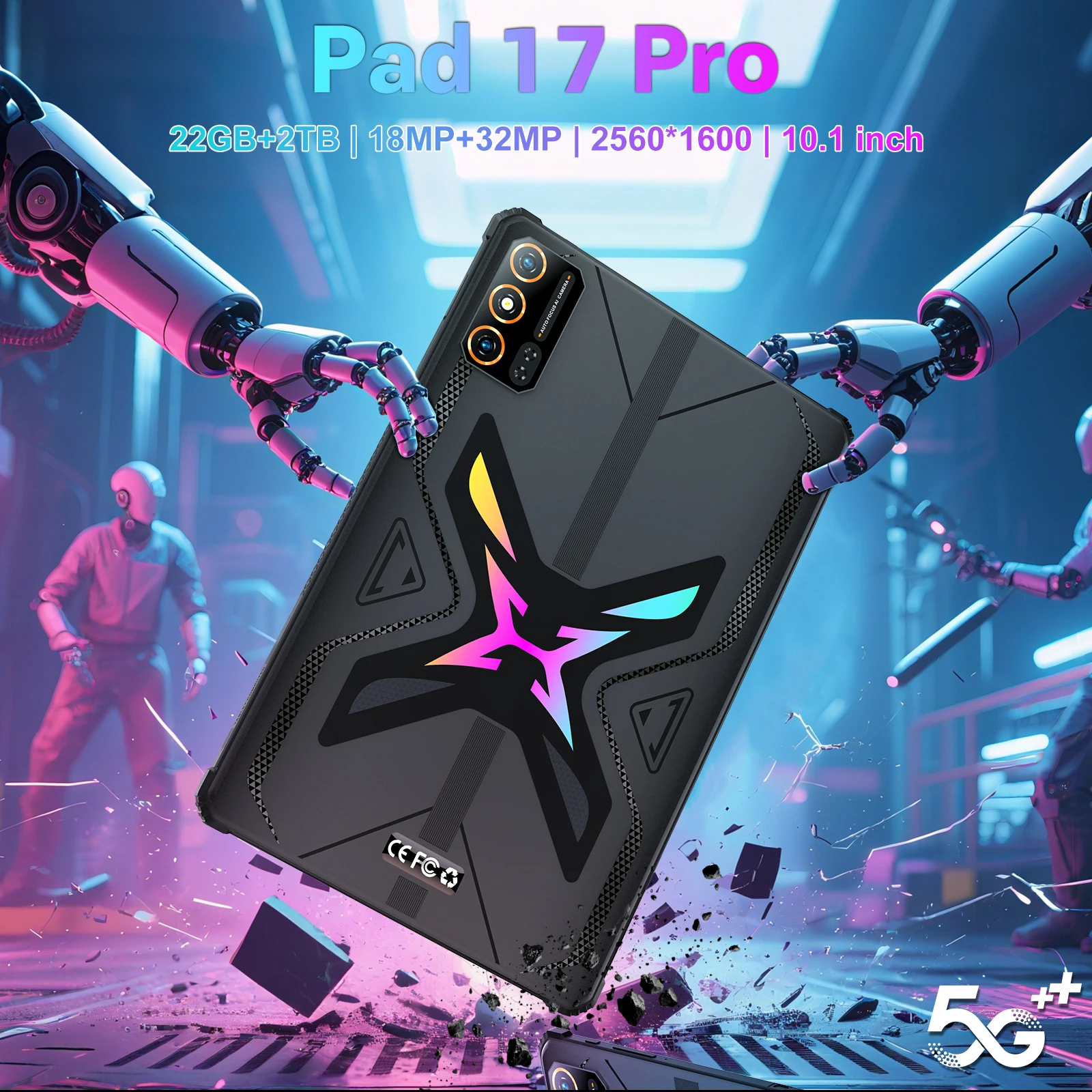 Nuovo Pad 17 Pro Tablet 22GB + 2TB Tablet Android 15 PC Originale Snapdragon 8 Gen3 Versione Globale 5G Dual SIM WiFi GPS Tablet PC