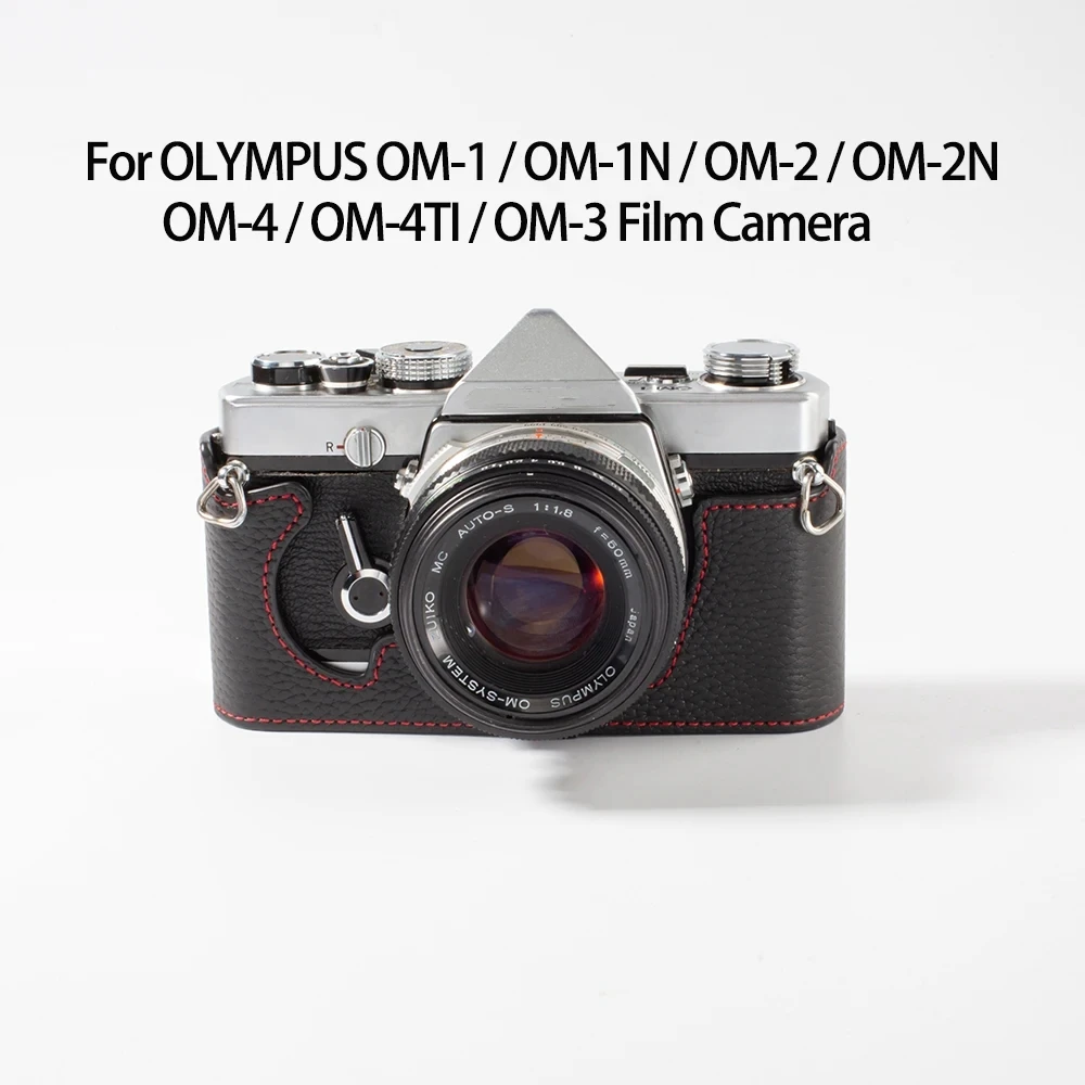 Genuine Leather Half Case For OLYMPUS PEN-FT OM-1/1N OM-2/2N OM-4
