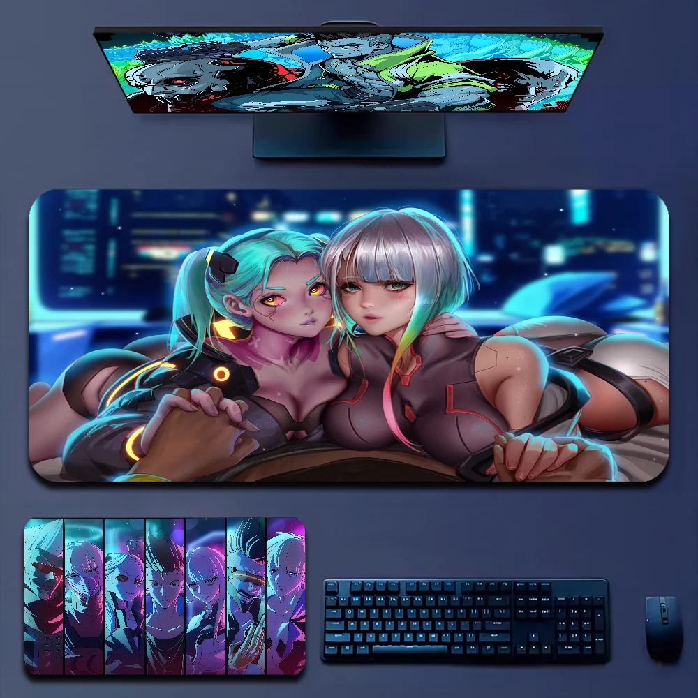 

Anime Cyberpunk Edgerunners Cool Rubber XXL PC Gaming Mouse Pad Gamer Desk Mats Keyboard Pad Mause Pad Muismat Desktop Mat