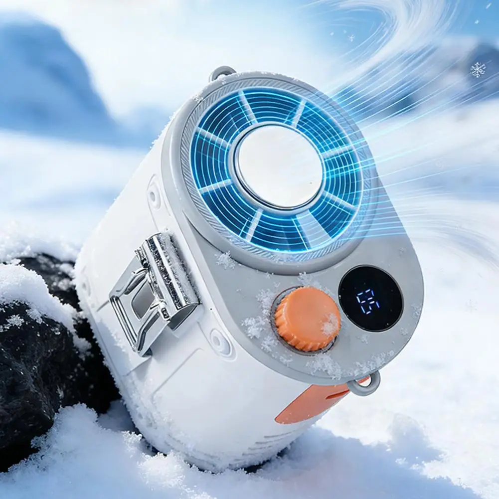 Belt Fan Cooler, Portable Waist Fan, Hands Free Wearable Personal Cooler Provides Wide Angle Airflow Where You Need It