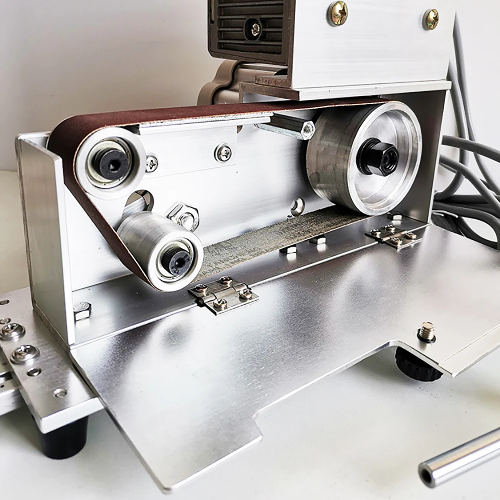 Imagem -04 - Multifuncional Máquina Moedor de Cinto 550w Faca Apontador Lixadeira Máquina Afiar com Ângulo Fixo Sistema de Afiação