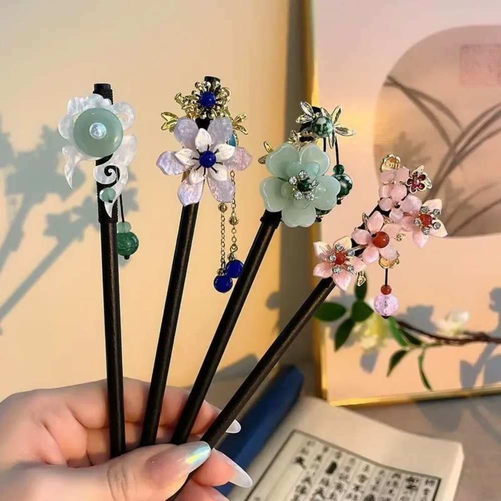 Wholesal Orihan Chinese Hanfu Hair Accessory Set Hair Flower Pins Vintage Jewellery Cute Accessories