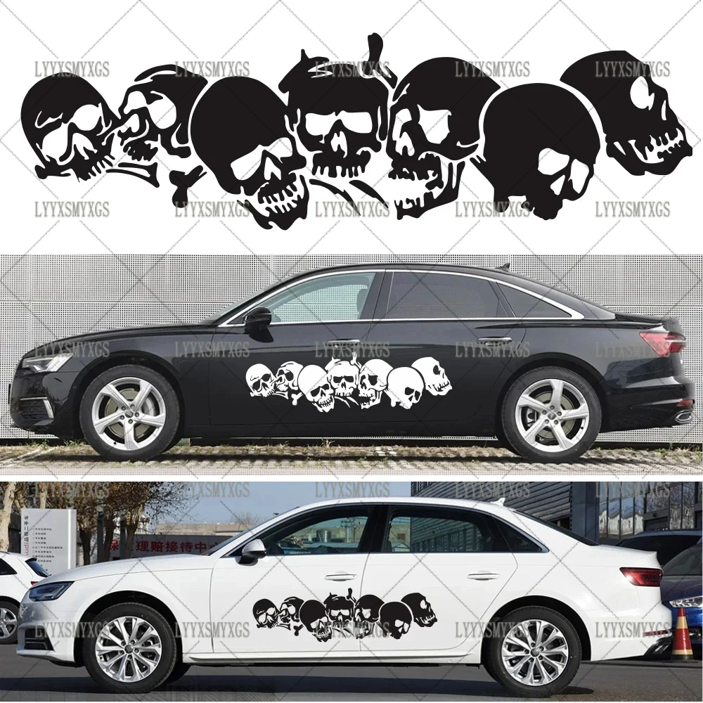 

Self-Adhesive Custom Personality Skull Totem Car Stickers Waterproof Sunscreen Vinyl Decal PVC wholesale Car Accessories
