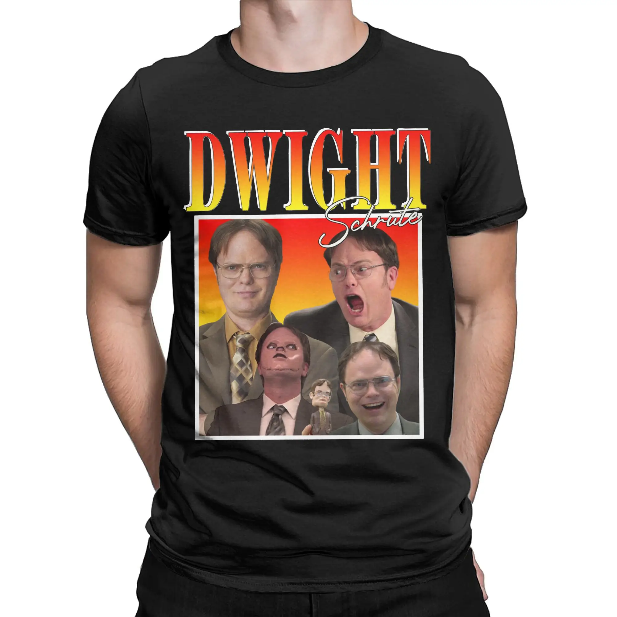 Men Dwight Schrute The Office Tv Series T Shirts  100% Cotton Clothes Vintage Short Sleeve Crewneck Tee Shirt Plus Size T-Shirt