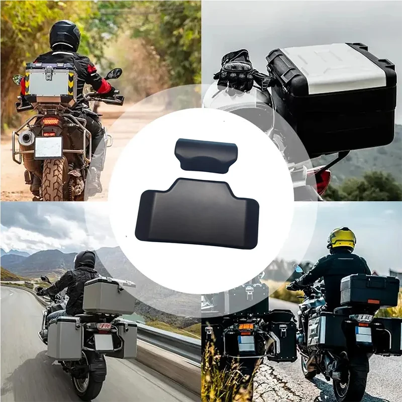 1Pc Universal Motorcycle Passenger Backrest Back Pad Universal Self-adhesive Shockproof Moto Rear Top Case Box Luggage Cushion image 3