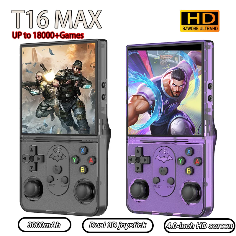 2025 جديد T16 64G مفتوح المصدر لعبة فيديو وحدة التحكم نظام لينكس 4.0 بوصة IPS شاشة المحمولة جيب مشغل فيديو 64G أفضل لعبة هدية #1