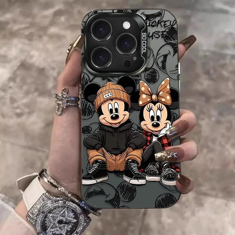 Disney Mickey Minnie Phone Case for Oppo Reno14 Reno13 Reno12 Reno11 Reno10 Reno8 Reno7 Reno6 Reno5 Z F T Pro Plus 4G 5G Cover