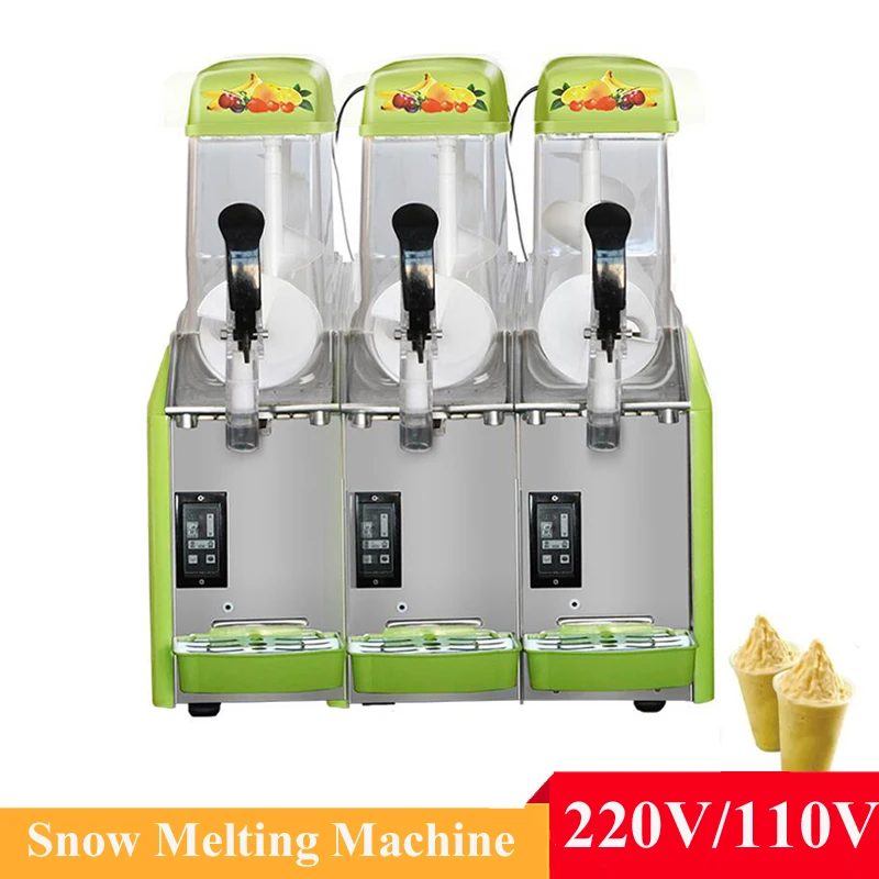 آلة ذوبان الثلج 220 فولت آلات طين كهربائية صانع المشروبات الباردة صنع العصائر آلة صنع الثلج الرملي