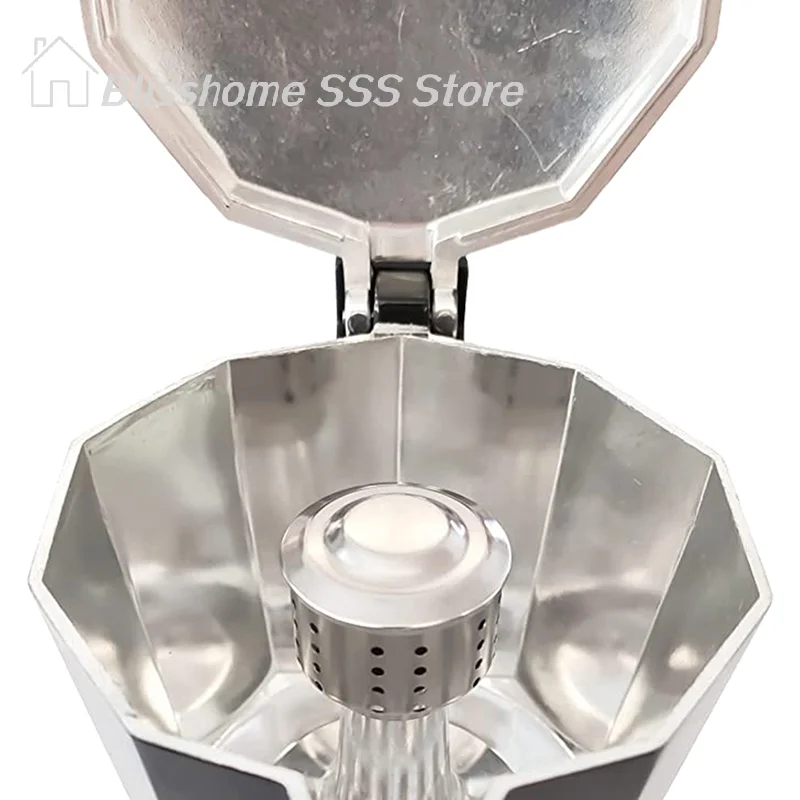 【S】1Pc Stainless Steel Universal Moka Pot Stovetop Espresso Aluminum Coffee Maker Accessories Anti-Splash Valve Cover