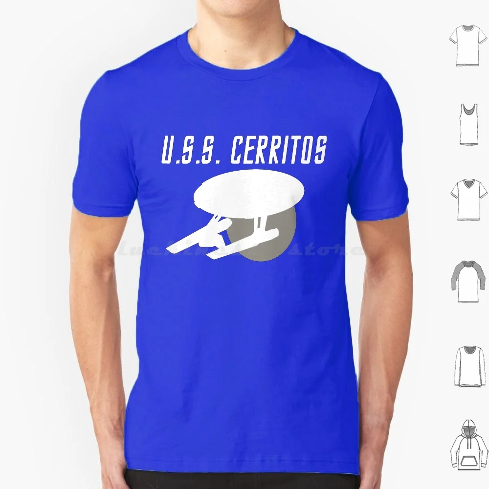 Uss Cerritos T Shirt Big Size 100% Cotton Lower Decks Lower Decks Cartoon Retro Vintage Classic Space Tv Show Serie Cerritos