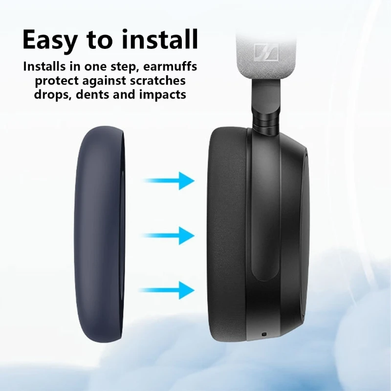 وسائد أذن أذن سيليكون لسماعات الرأس تأتي مع مجموعة عقال K1KF