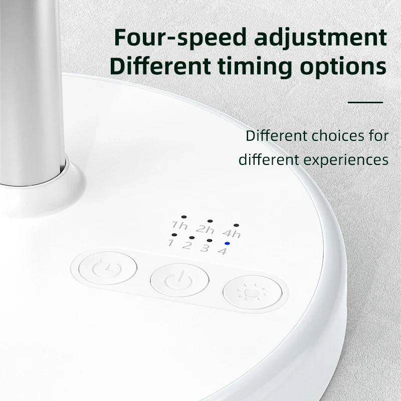 Ventilador de escritorio P6 recargable con luz LED, Ventilador Flexible eléctrico de 5400mAh para suelo de escritorio, Ventilador inalámbrico para el hogar y Camping