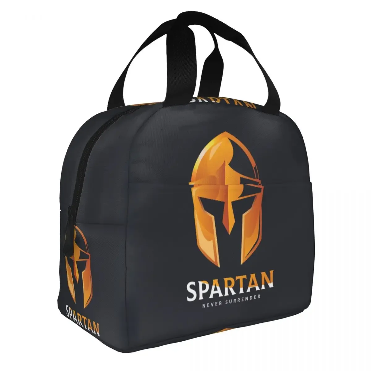 Sparta Spirit Spartan Skull Lunch Box Waterproof Warm Cooler Thermal Food Insulated Lunch Bag for Women Kids Tote Container Bags