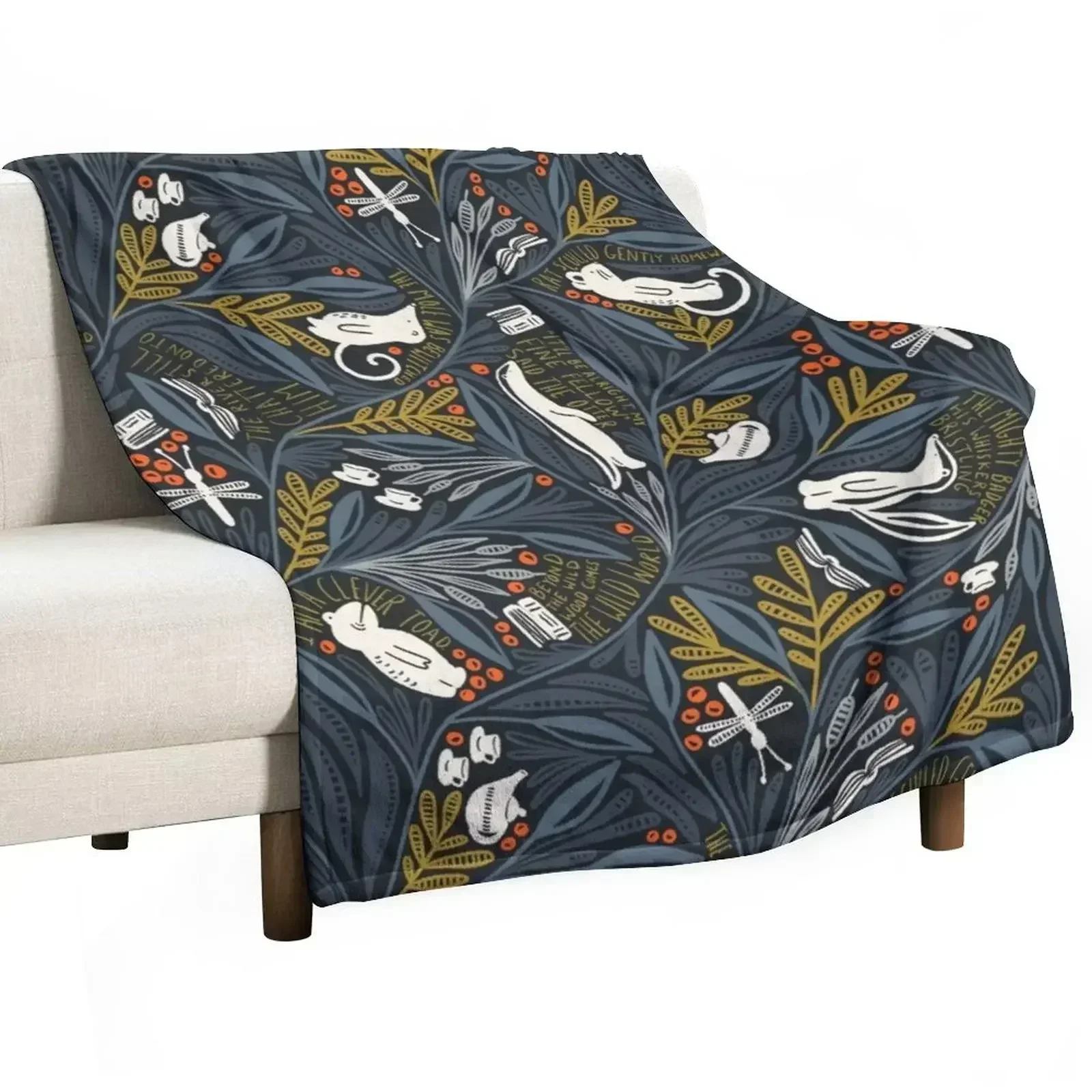 Wind in the Willows Throw Blanket Polar Flannels Comforter For Sofa Thin Softest Vintage Blankets