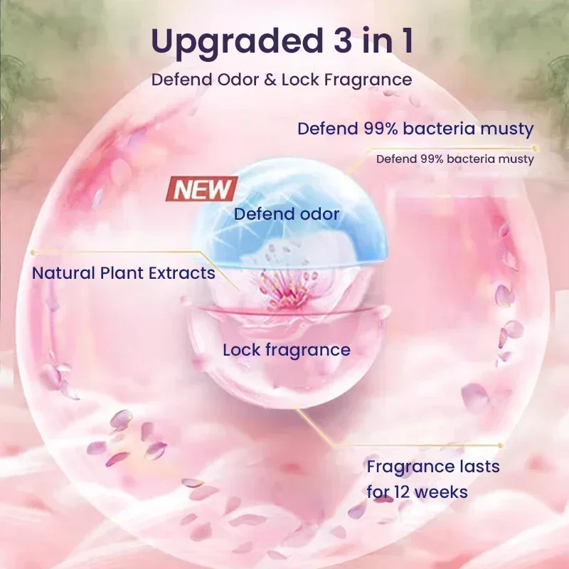 داوني عطر الغسيل الخرز رائحة الغسيل الداعم الخرز عطر طويل الأمد تنظيف الغسيل المنزلي منعم الأقمشة #4
