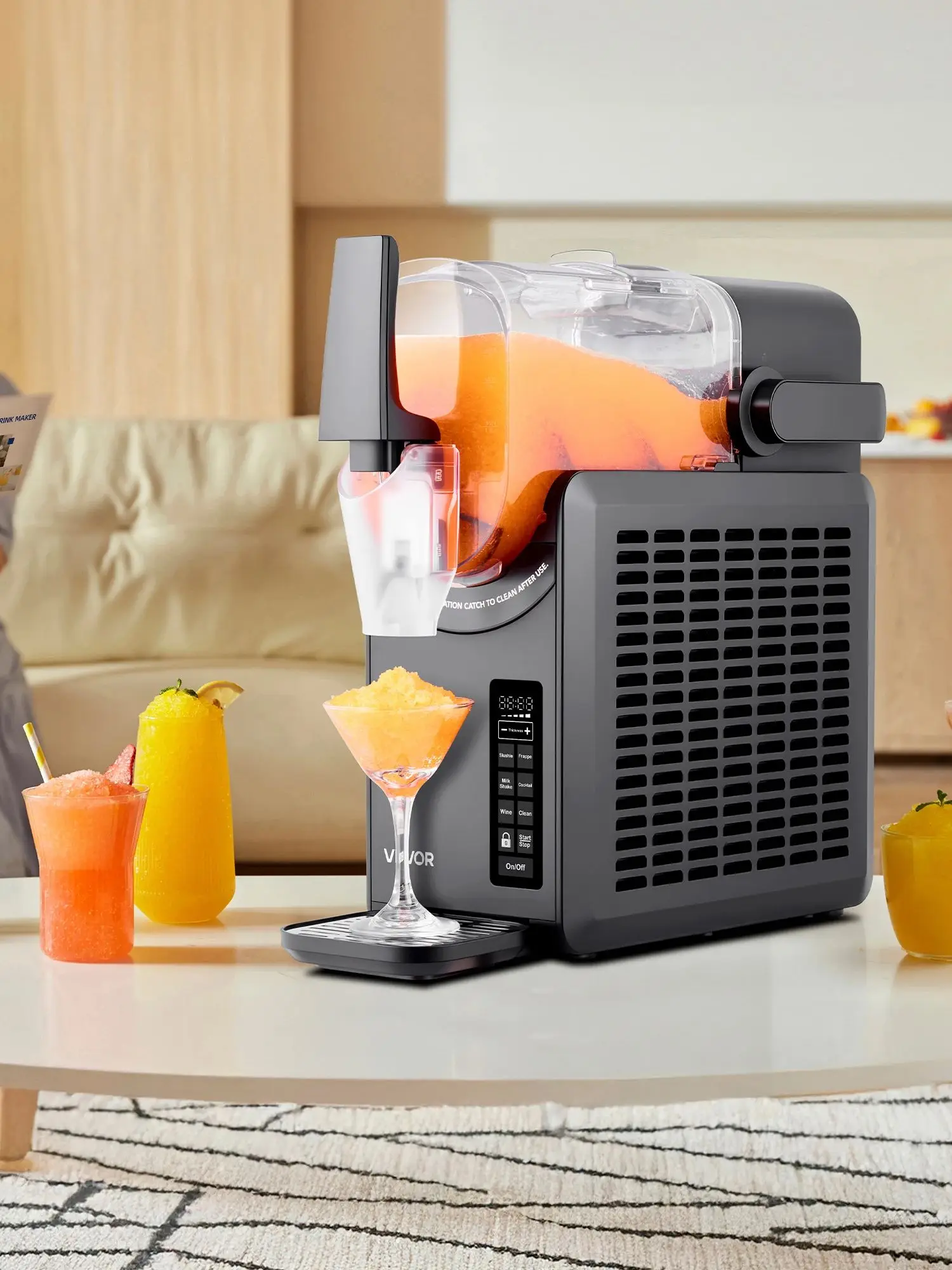 VEVOR SucceBuy Slush-Eismaschine 2,6L 3