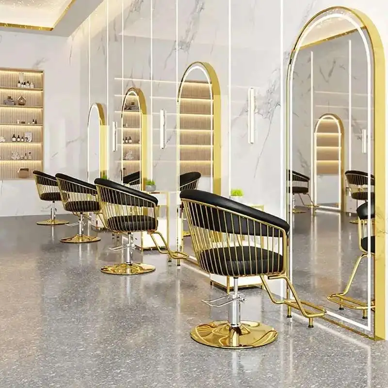 

Light Luxury Fashion Barber Chairs Modern Hair Salon Furniture Hairdressing Chair Hair Salon Special Liftable Hair Cutting Chair